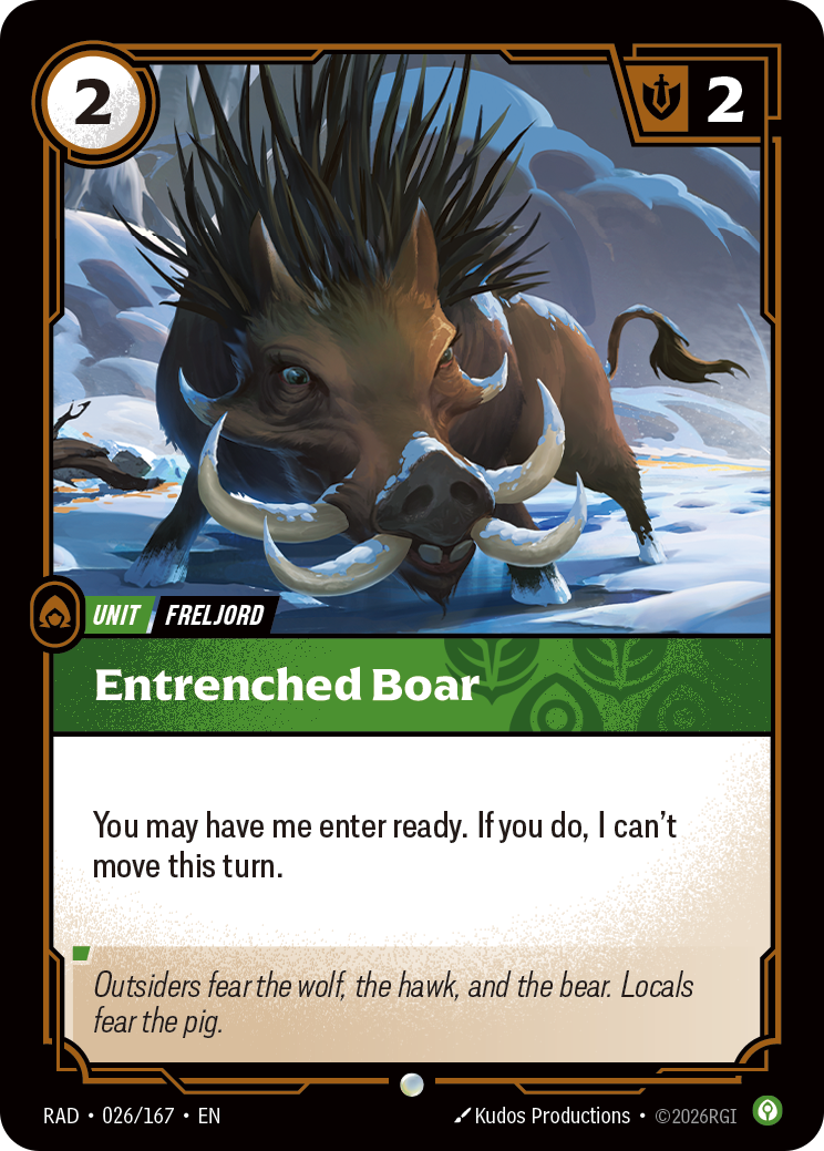 Entrenched Boar (Unit) (RAD-026/167) (Common)