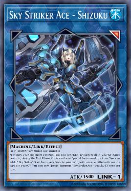 Sky Striker Ace - Shizuku (MONSTER) (RA03-EN043) (SR/UR/SE/UL/PS/CR/QCSE)