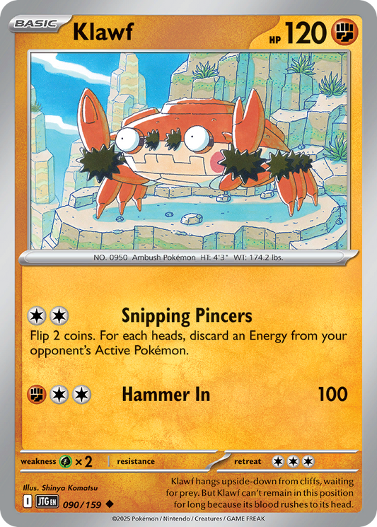 Klawf (Basic Pokémon) (JTG-090/159) (Uncommon)