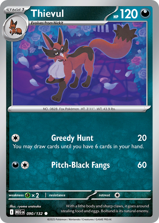 Thievul (Stage 1 Pokémon) (MEG-090/132) (Common)