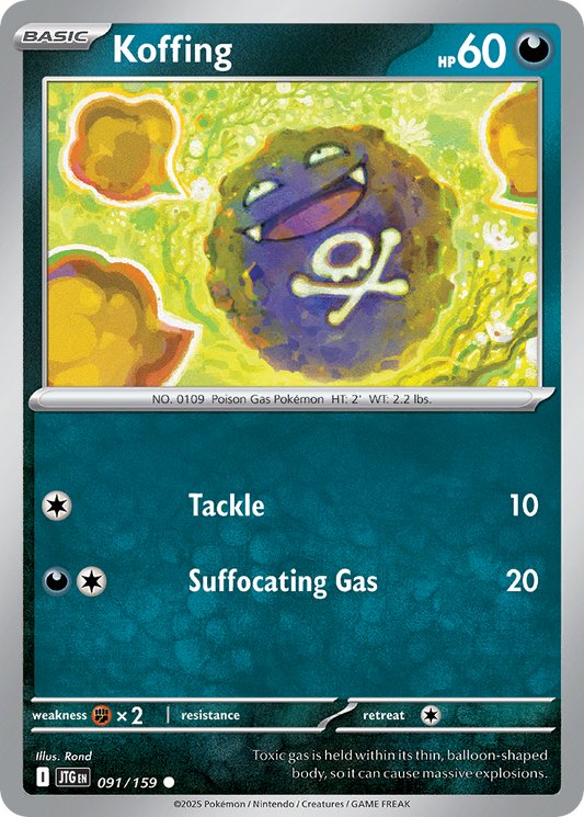 Koffing (Basic Pokémon) (JTG-091/159) (Common)