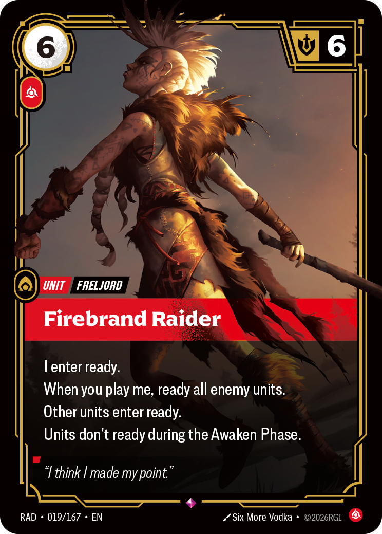 Firebrand Raider (Unit) (RAD-019/167) (Rare)