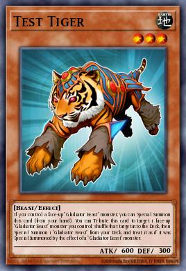 Test Tiger (MONSTER) (RA03-EN189) (PS/QCSE)