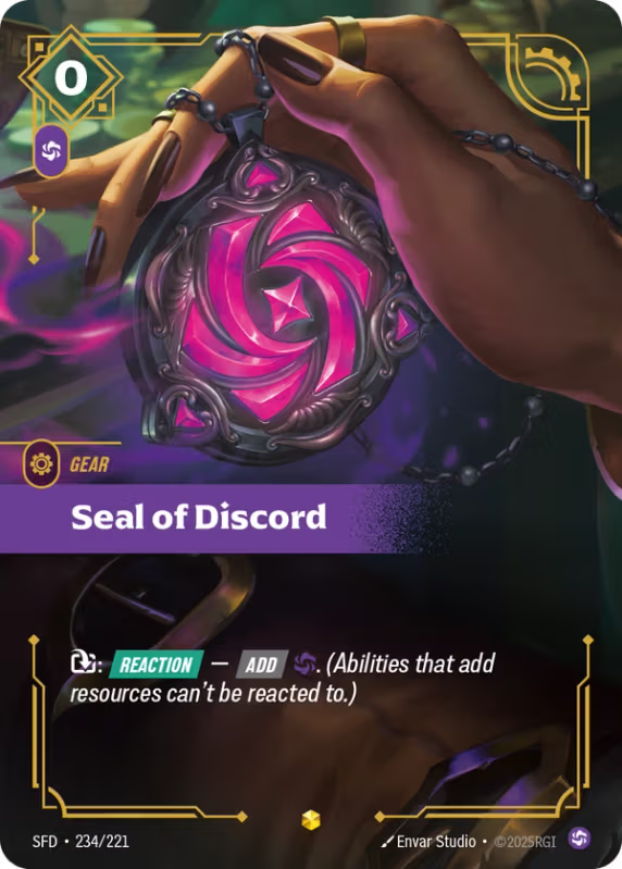 Seal of Discord (Gear) (SFD-229/234) (Showcase)