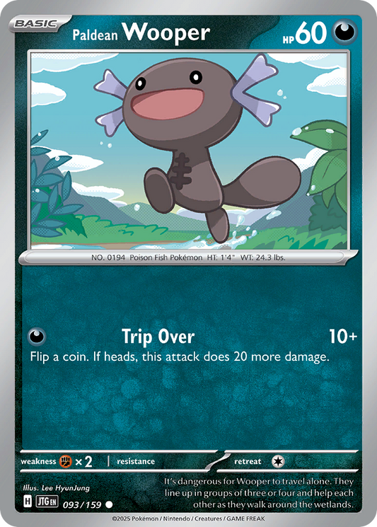 Paldean Wooper (Basic Pokémon) (JTG-093/159) (Common)