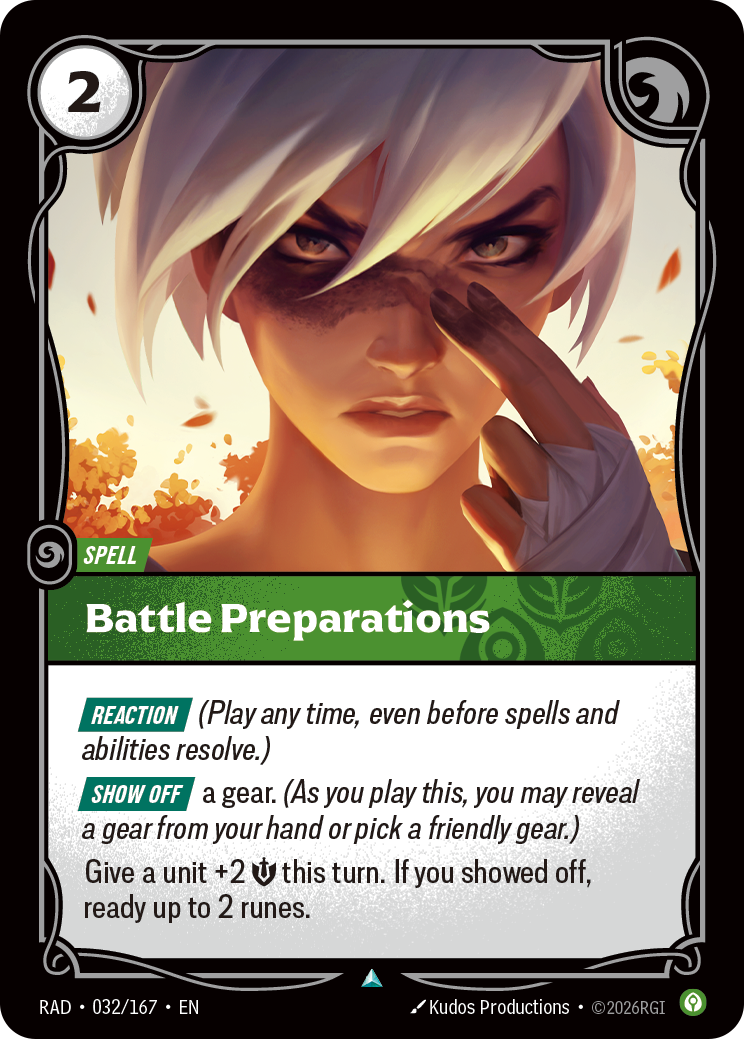 Battle Preparations (Spell) (RAD-032/167) (Uncommon)