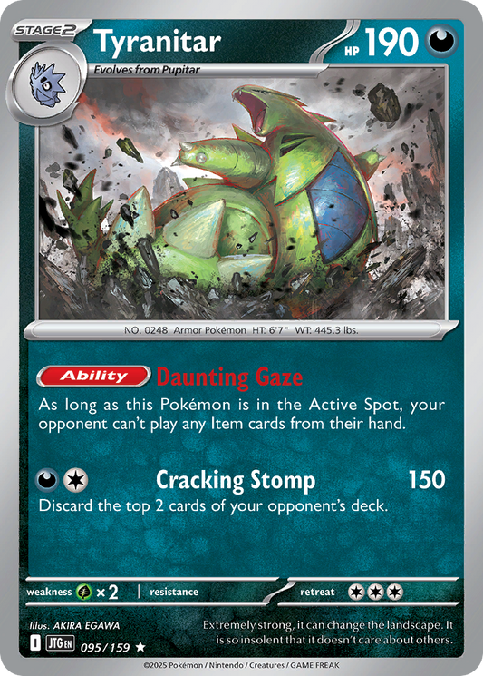 Tyranitar (Stage 2 Pokémon) (JTG-095/159) (Rare)