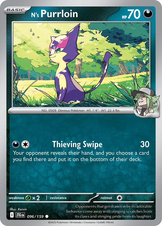 N's Purrloin (Basic Pokémon) (JTG-096/159) (Common)