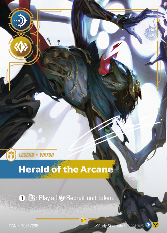 Herald of the Arcane (Legend) (OGN-308*/298) (Showcase)
