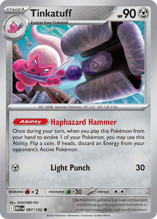 Tinkatuff (Stage 1 Pokémon) (MEG-097/132) (Common)