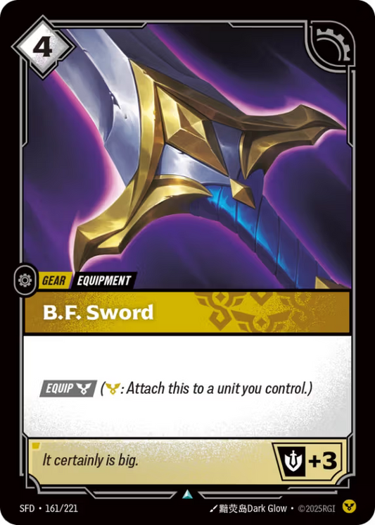 B.F. Sword (Gear) (SFD-161/221) (UnCommon)