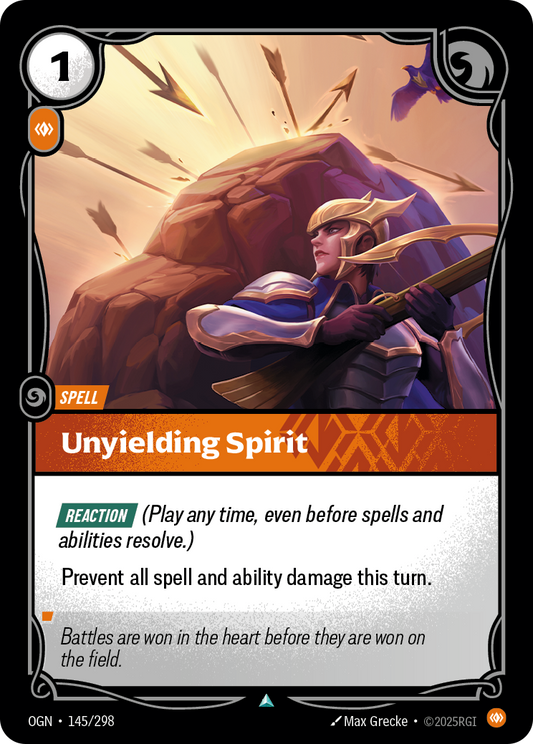 Unyielding Spirit (Spell) (OGN-145/298) (Uncommon)