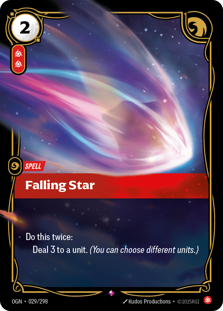 Falling Star (Spell) (OGN-029/298) (Rare)