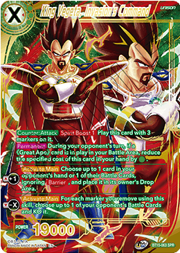 King Vegeta, Invasion's Command (BT15-063) (SPR)