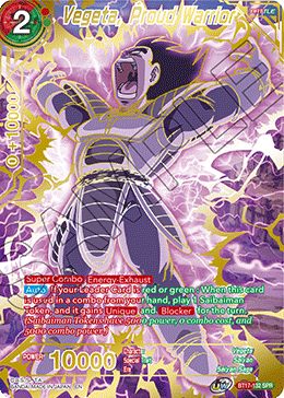 Vegeta, Proud Warrior (BT17-132) (SPR)