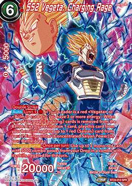 SS2 Vegeta, Charging Rage (BT24-013) (SPR)