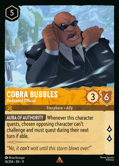 Cobra Bubbles - Dedicated Official (Storyborn - Ally)(14/204 EN 11) (R)