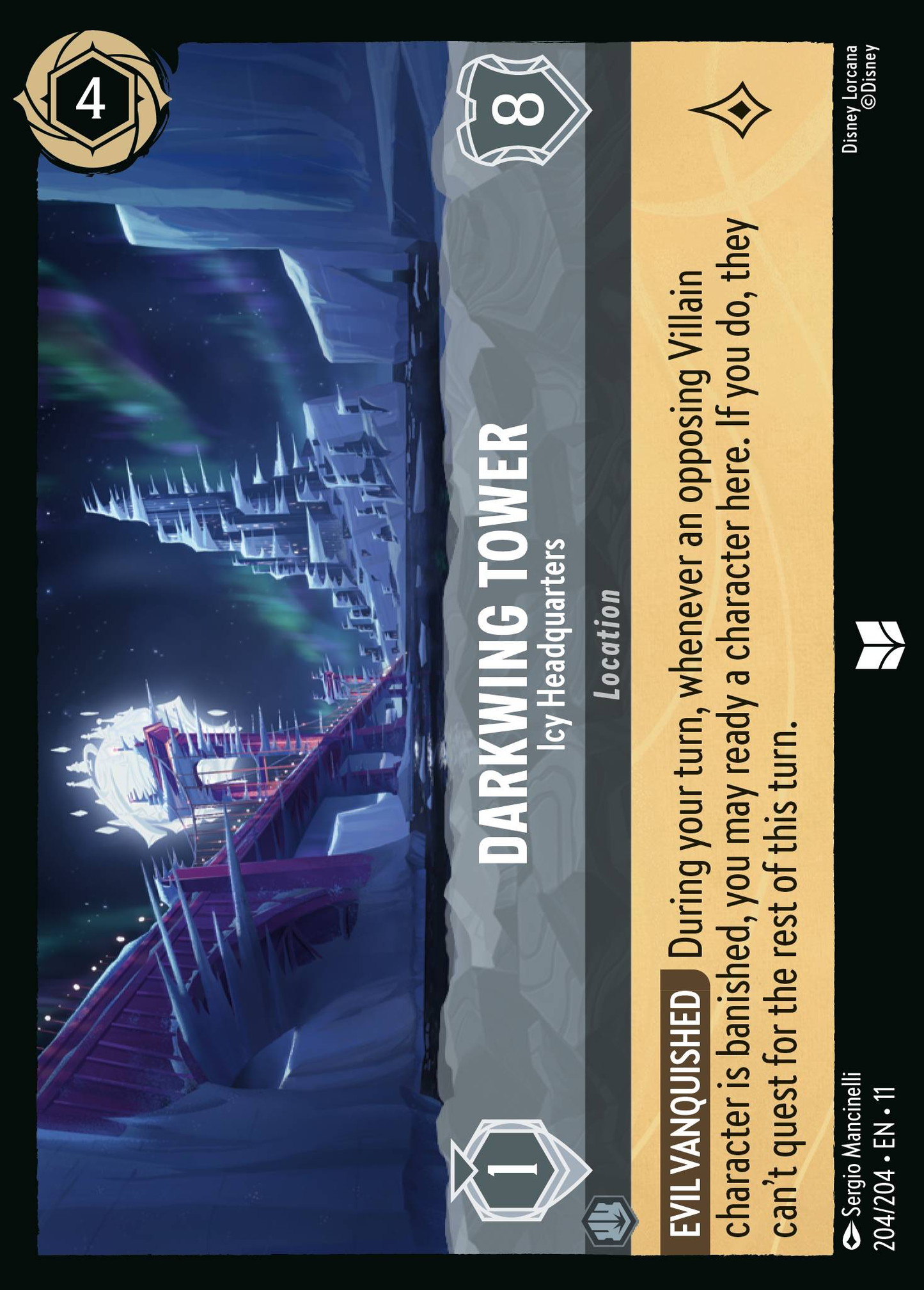 Darkwing Tower - Icy Headquarters (Location)(204/204 EN 11) (U)