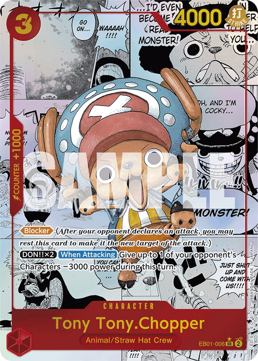 Tony Tony Chopper (Character) (EB01-006) (PRB01 Reprint) (SR) (Manga Parallel)