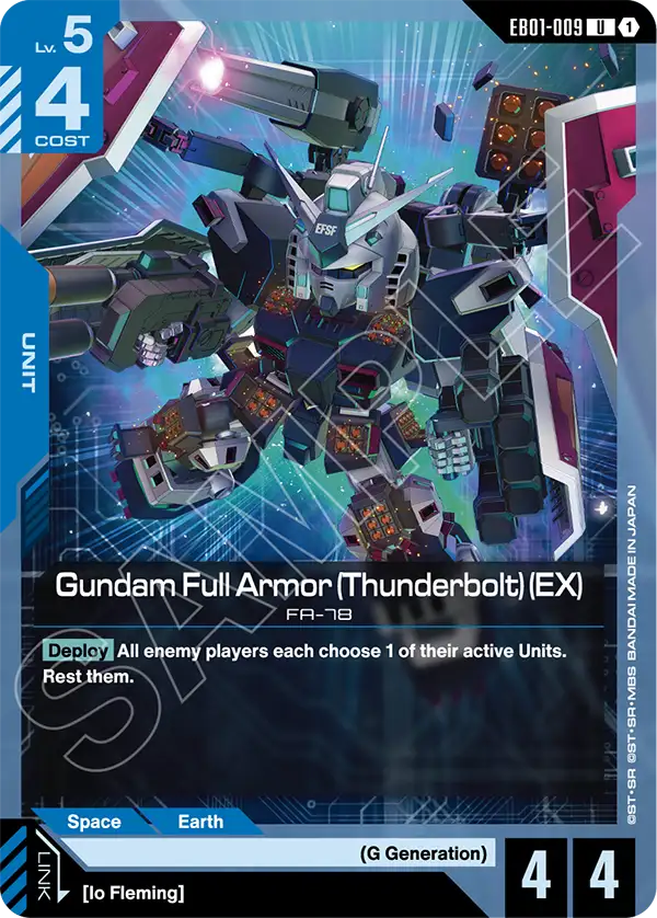 Gundam Full Armor (Thunderbolt) (EX) (Unit) (EB01-009) (U)