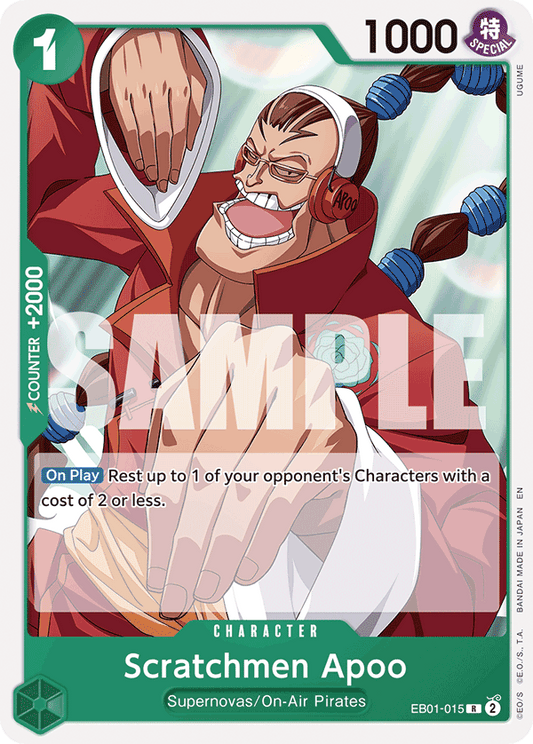 Scratchmen Apoo (Character) (EB01-015) (ST24 Reprint) (R)