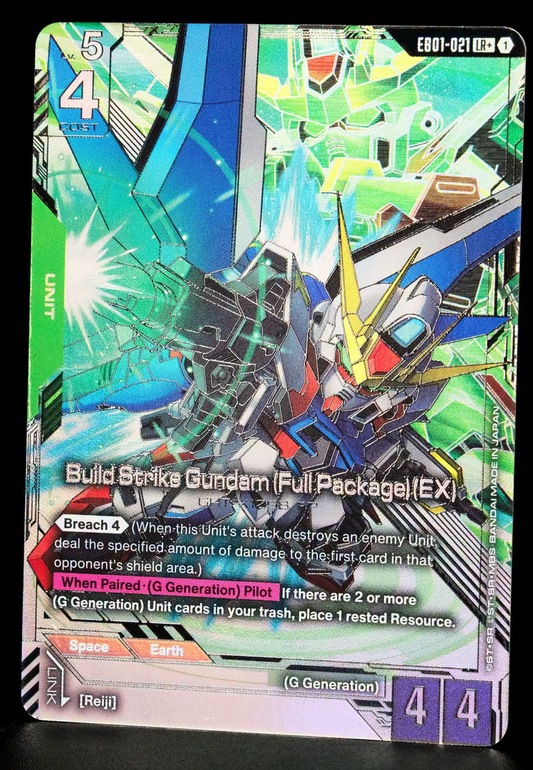Build Strike Gundam (Full Package) (EX) (Unit) (EB01-021) (LR+) (Alternate Art)