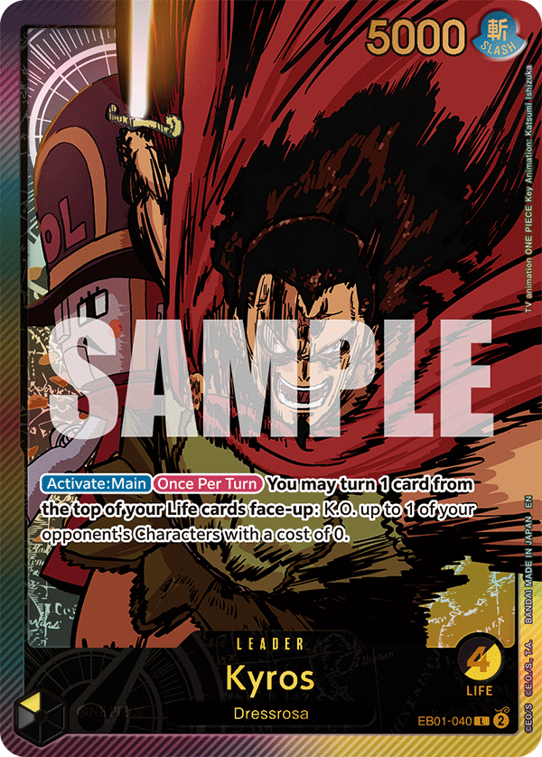 Kyros (Leader) (EB01-040) (Alternate Art) (GOLD)