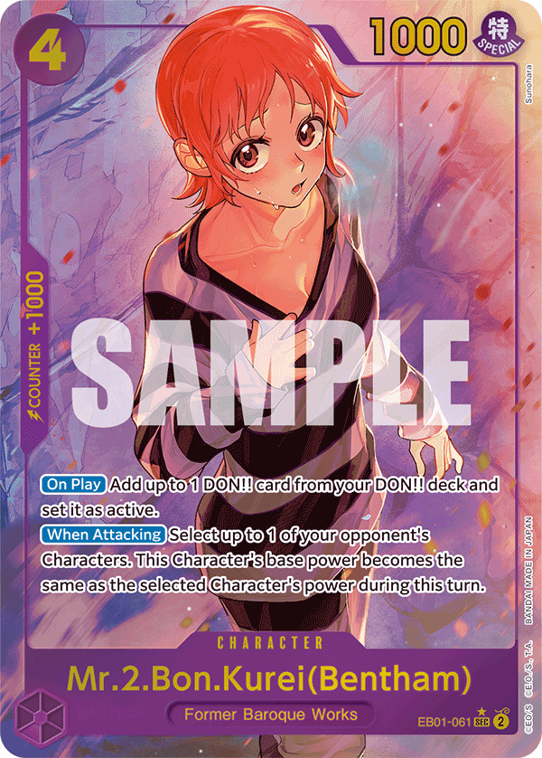 Mr 2 Bon Kurei Bentham (Character) (EB01-061) (SEC) (Alternate Art)
