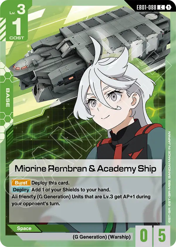 Miorine Rembran & Academy Ship (Base) (EB01-088) (C)