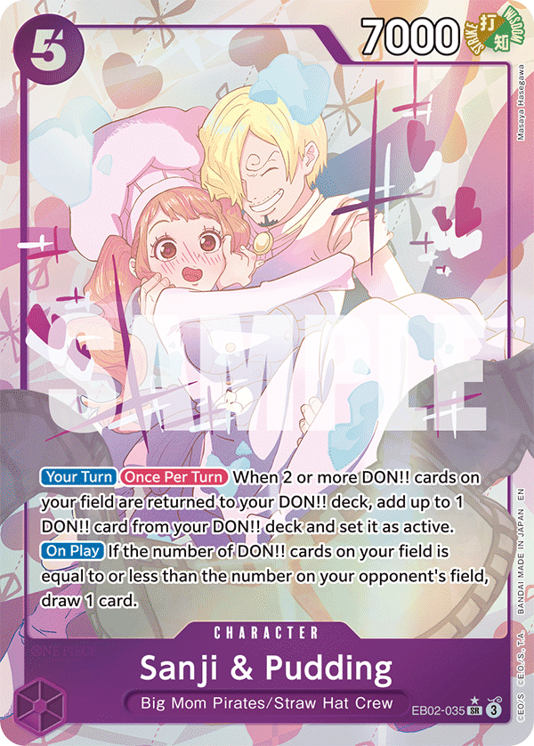 Sanji & Pudding (Character) (EB02-035) (SR) (Alternate Art)
