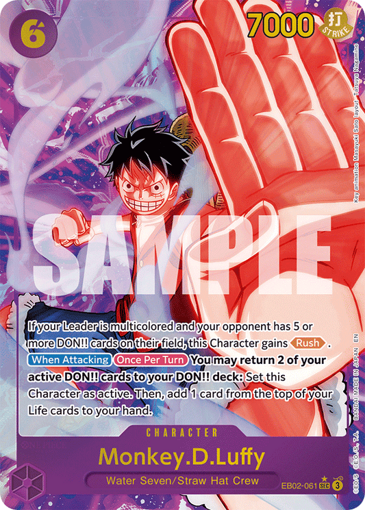 Monkey D Luffy (Character) (EB02-061) (SEC) (Alternate Art)