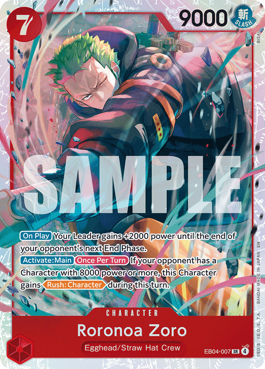 Roronoa Zoro (Character) (EB04-007) (SR)