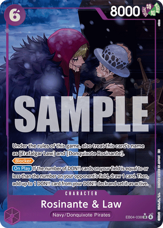 Rosinante & Law (Character) (EB04-038) (SR) (Alternate Art)