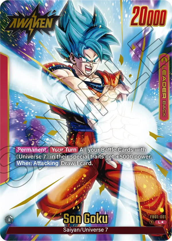 Son Goku (Leader) (FB01-001) (Alternate Art)