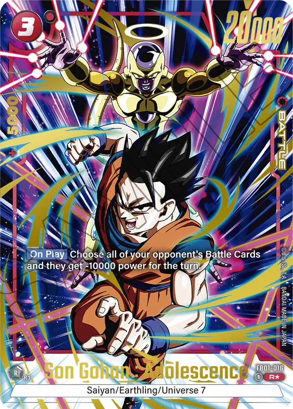 Son Gohan : Adolescence (Character) (FB01-016) (R) (Alternate Art) (SP)