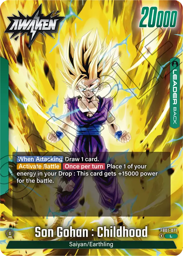 Son Gohan : Childhood (Leader) (FB01-071) (L)