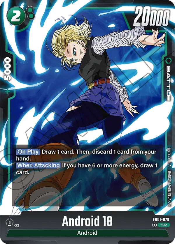 Android 18 (Character) (FB01-079) (SR)