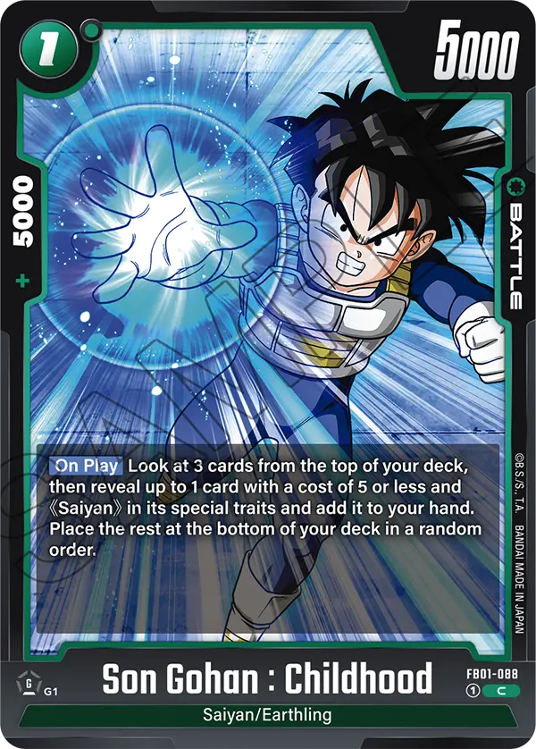 Son Gohan : Childhood (Battle) (FB01-088) (C)