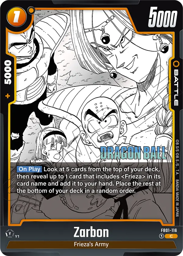Zarbon (Battle) (SB02 Reprint) (FB01-116) (C)