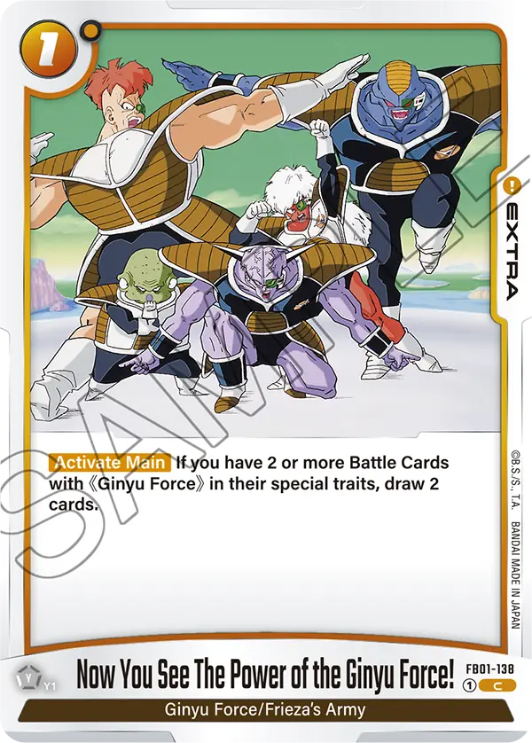 Now You See The Power of the Ginyu Force ! (Extra) (FB01-138) (C)