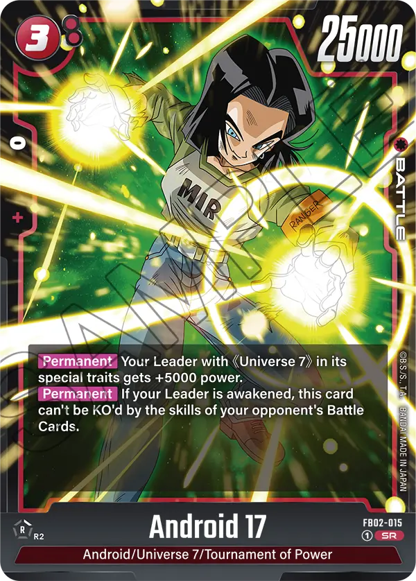 Android 17 (Character) (FB02-015) (SR)
