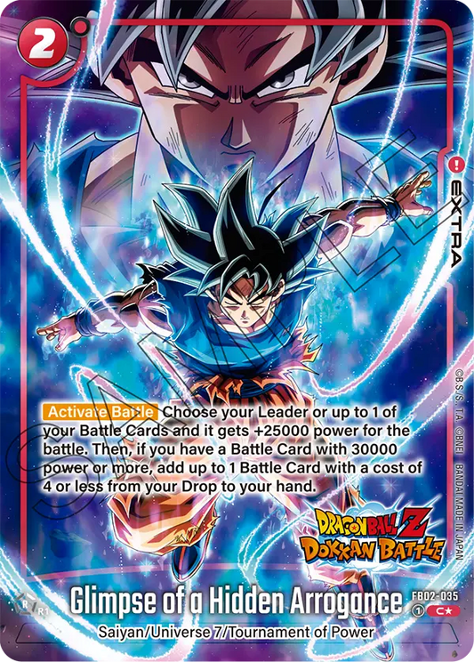 Glimpse Of A Hidden Arrogance (Extra) (FB02-035) (UC*) (Alternate Art) (Dokkan Battle)