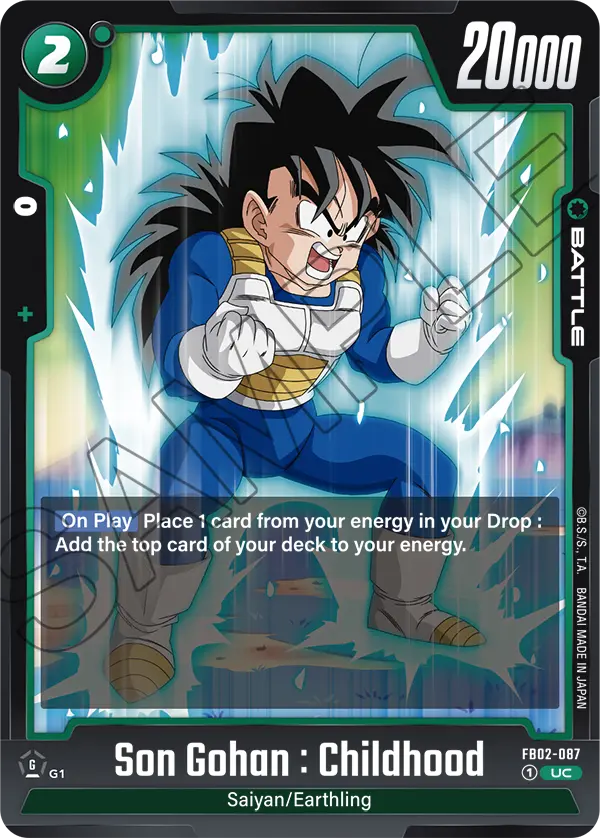 Son Gohan : Childhood (Battle) (FB02-087) (UC)