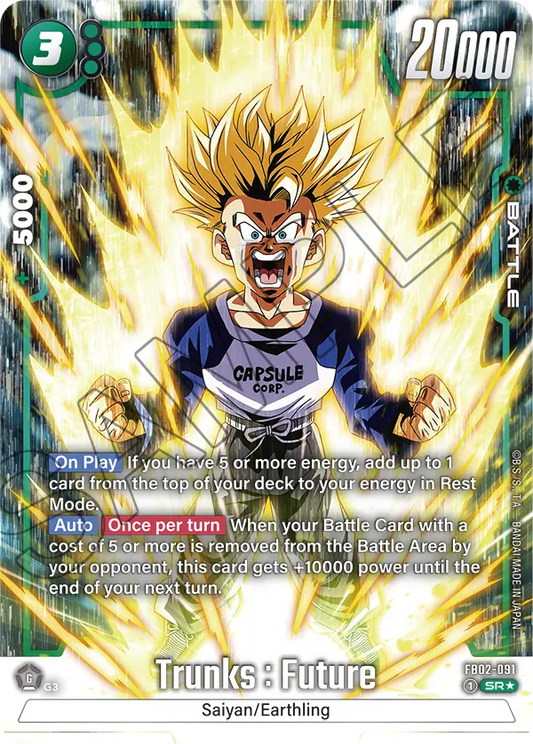 Trunks : Future (Character) (FB02-091) (SR) (Alternate Art)