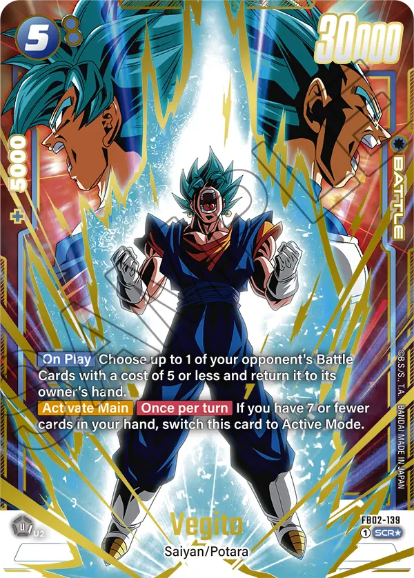 Vegito (Character) (FB02-0139) (SCR) (Alternate Art)