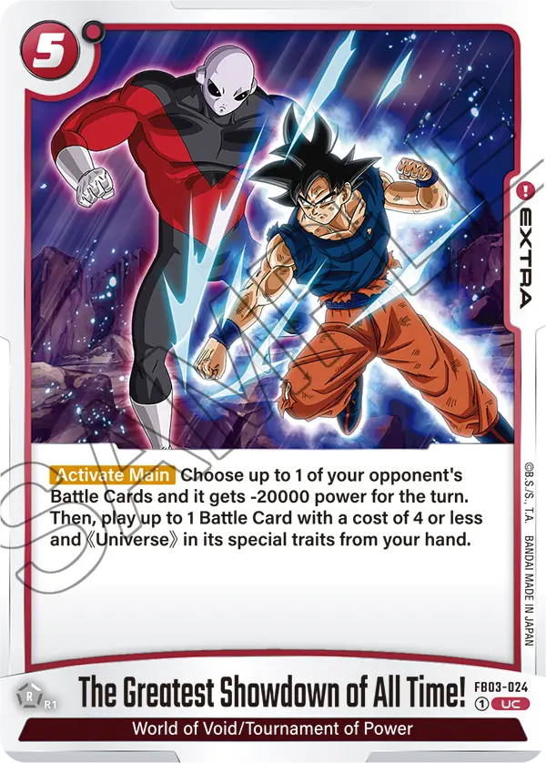 The Greatest Showdown of All Time ! (Extra) (FB03-024) (UC)