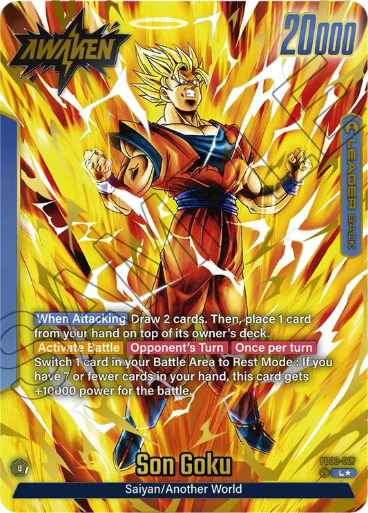 Son Goku (Leader) (FB03-027) (Alternate Art)