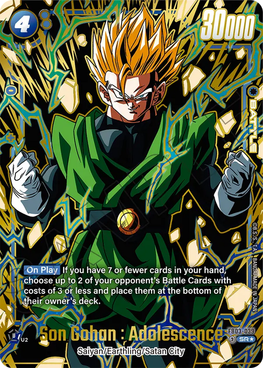 Son Gohan : Adolecence (Character) (FB03-039) (SR*) (Alternate Art) (SP)