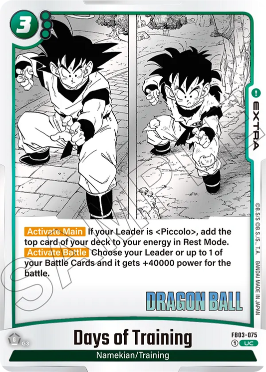 Days of Training (Extra) (SB01 Reprint) (FB03-075) (UC)