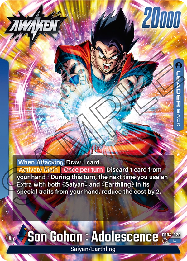 Son Gohan : Adolescence (Leader) (FB04-026) (L)